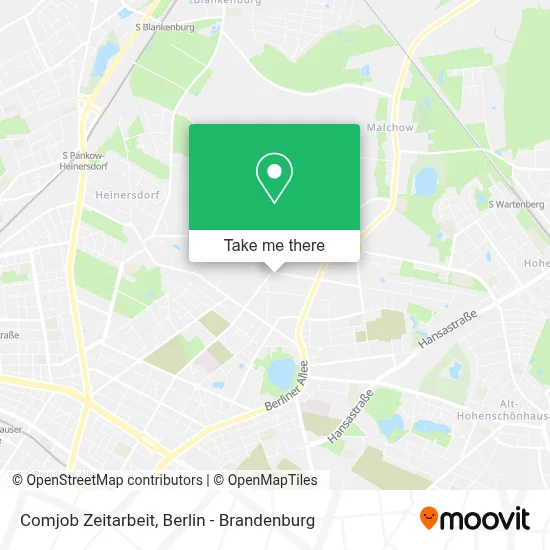 Comjob Zeitarbeit map