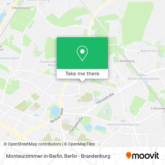 Monteurzimmer-in-Berlin map