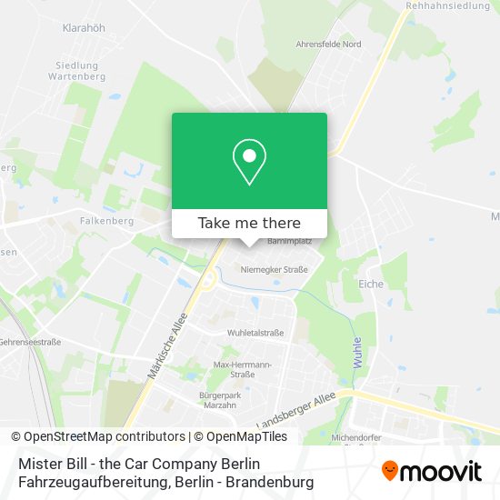 Mister Bill - the Car Company Berlin Fahrzeugaufbereitung map