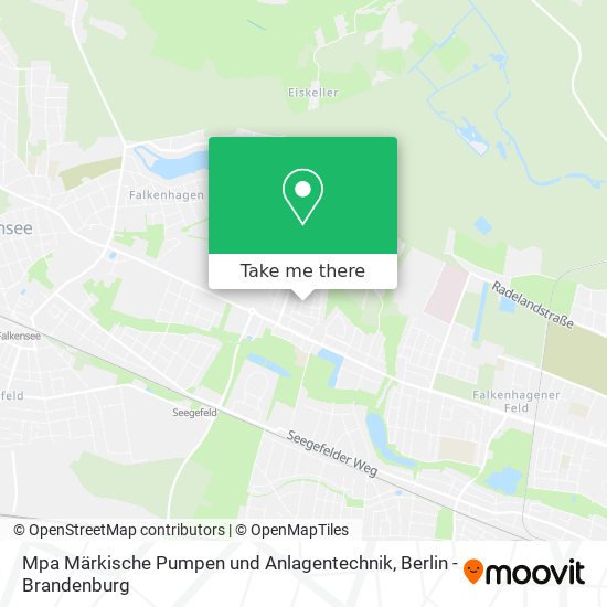 Карта Mpa Märkische Pumpen und Anlagentechnik
