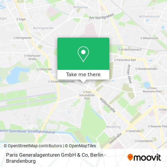 Карта Paris Generalagenturen GmbH & Co