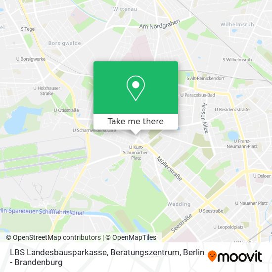 Карта LBS Landesbausparkasse, Beratungszentrum