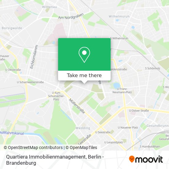 Quartiera Immobilienmanagement map