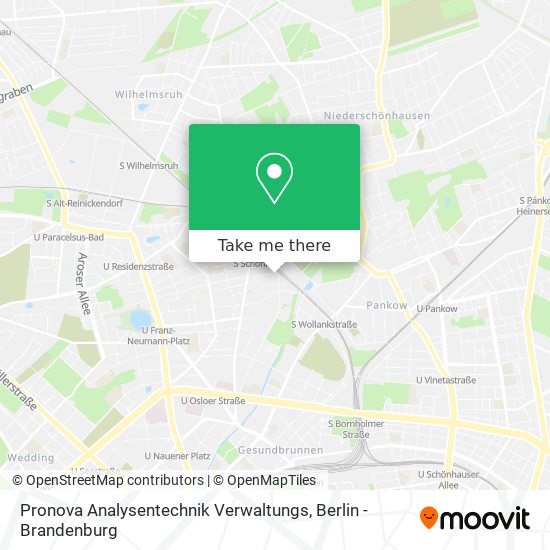 Pronova Analysentechnik Verwaltungs map