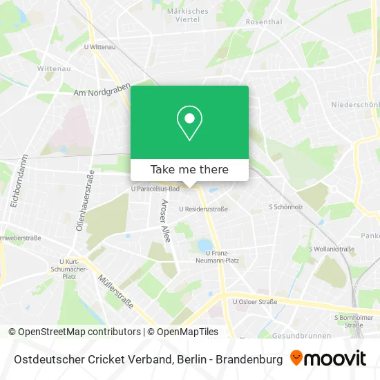 Ostdeutscher Cricket Verband map