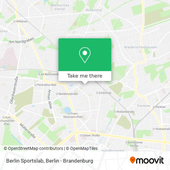 Berlin Sportslab map
