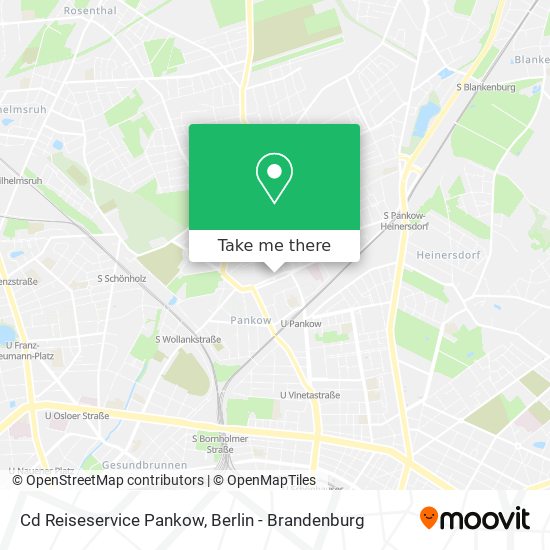 Cd Reiseservice Pankow map