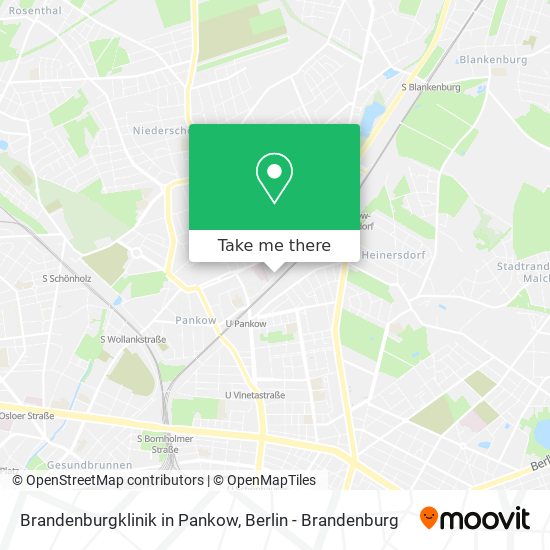 Brandenburgklinik in Pankow map