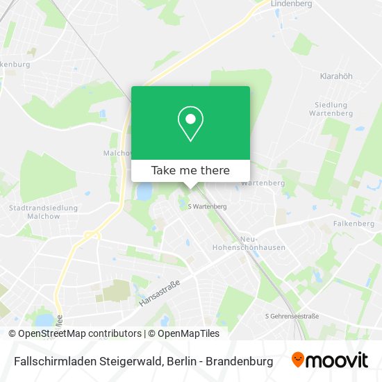 Fallschirmladen Steigerwald map