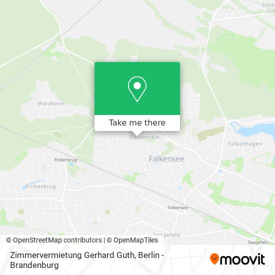 Карта Zimmervermietung Gerhard Guth