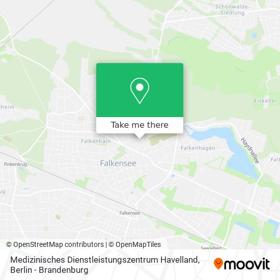 Карта Medizinisches Dienstleistungszentrum Havelland