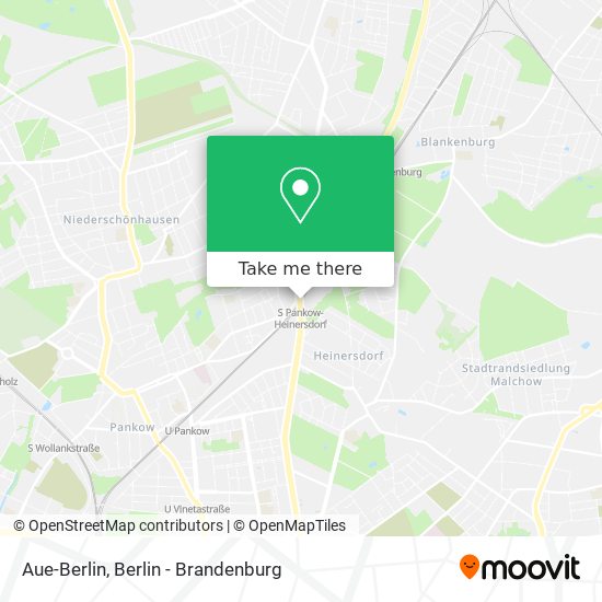 Aue-Berlin map