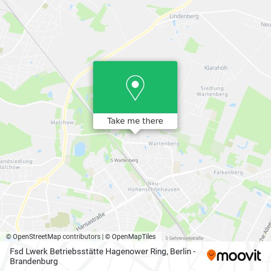 Fsd Lwerk Betriebsstätte Hagenower Ring map