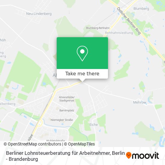 Berliner Lohnsteuerberatung für Arbeitnehmer map