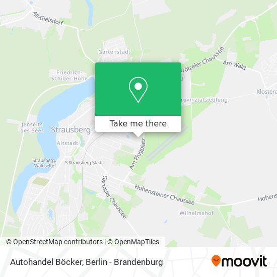 Autohandel Böcker map