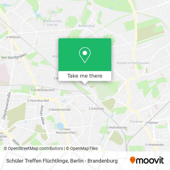 Карта Schüler Treffen Flüchtlinge