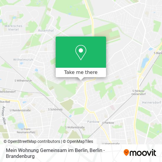 Карта Mein Wohnung Gemeinsam im Berlin