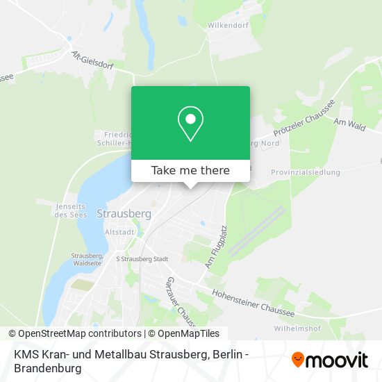 Карта KMS Kran- und Metallbau Strausberg