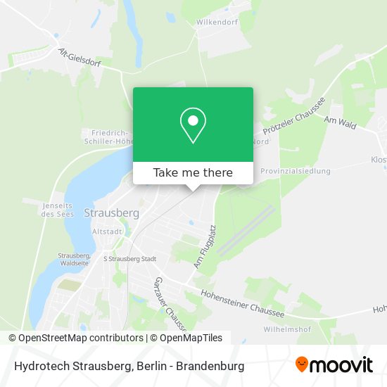 Hydrotech Strausberg map