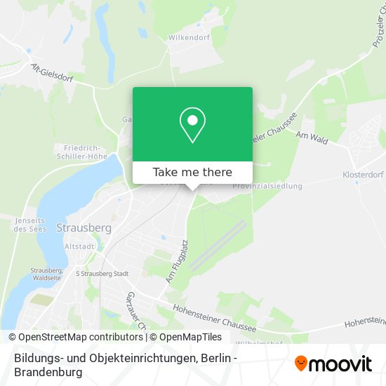 Bildungs- und Objekteinrichtungen map