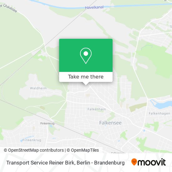 Transport Service Reiner Birk map