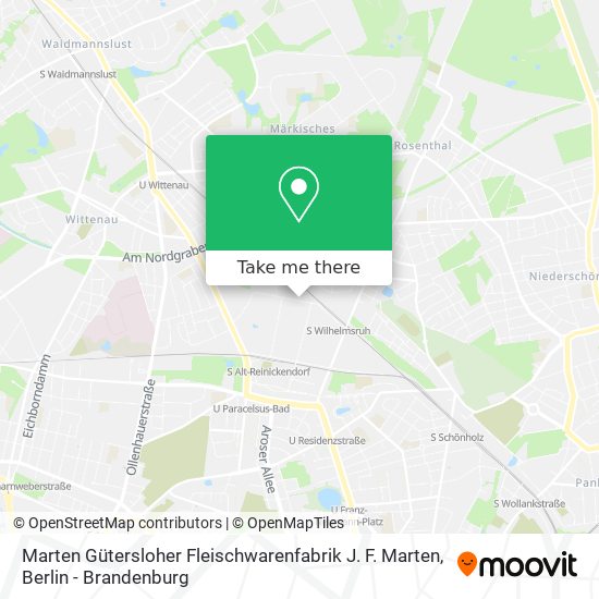 Карта Marten Gütersloher Fleischwarenfabrik J. F. Marten