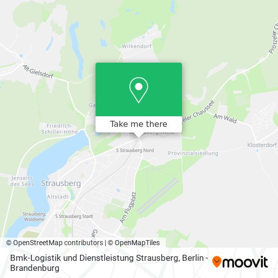 Bmk-Logistik und Dienstleistung Strausberg map