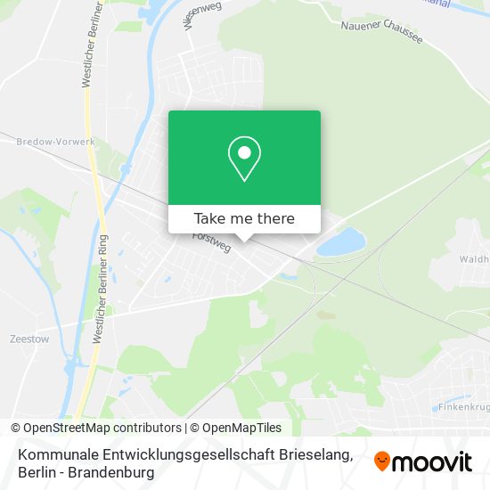 Kommunale Entwicklungsgesellschaft Brieselang map