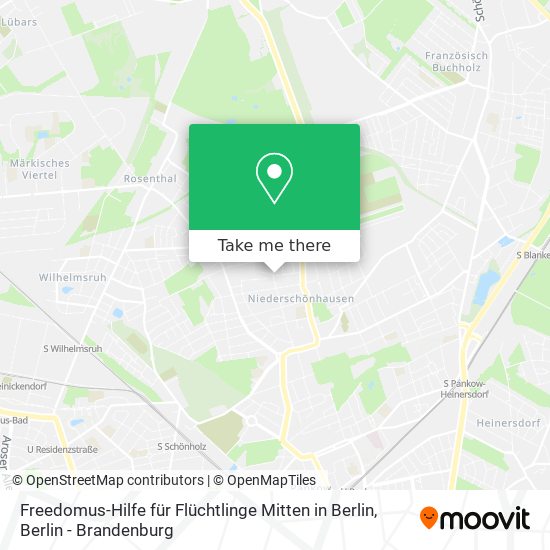 Freedomus-Hilfe für Flüchtlinge Mitten in Berlin map