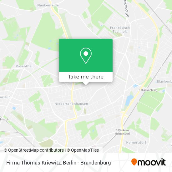 Firma Thomas Kriewitz map