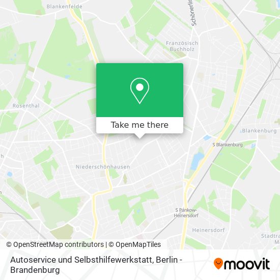 Карта Autoservice und Selbsthilfewerkstatt