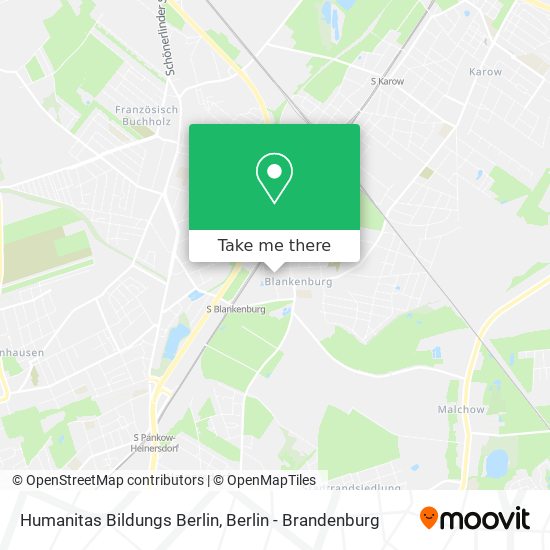 Humanitas Bildungs Berlin map