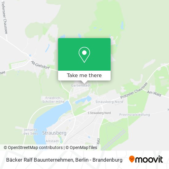 Карта Bäcker Ralf Bauunternehmen