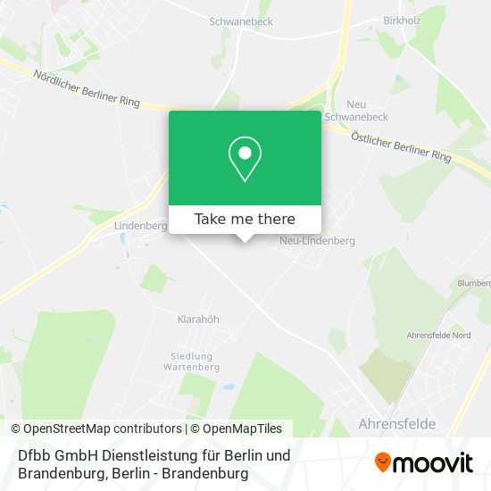 Dfbb GmbH Dienstleistung für Berlin und Brandenburg map