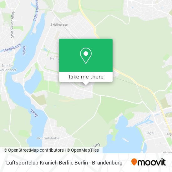 Luftsportclub Kranich Berlin map