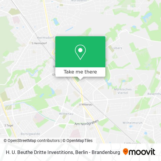 H. U. Beuthe Dritte Investitions map