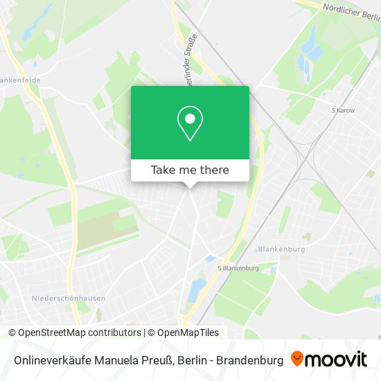 Onlineverkäufe Manuela Preuß map