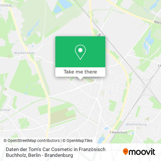 Daten der Tom's Car Cosmetic in Französisch Buchholz map