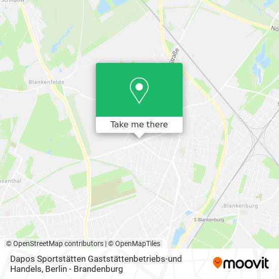 Dapos Sportstätten Gaststättenbetriebs-und Handels map