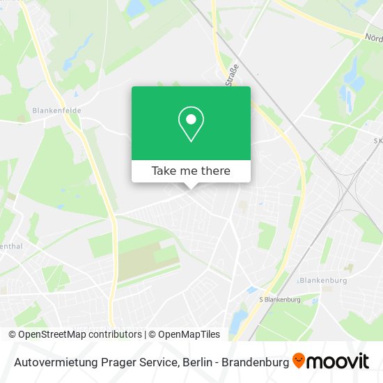 Autovermietung Prager Service map