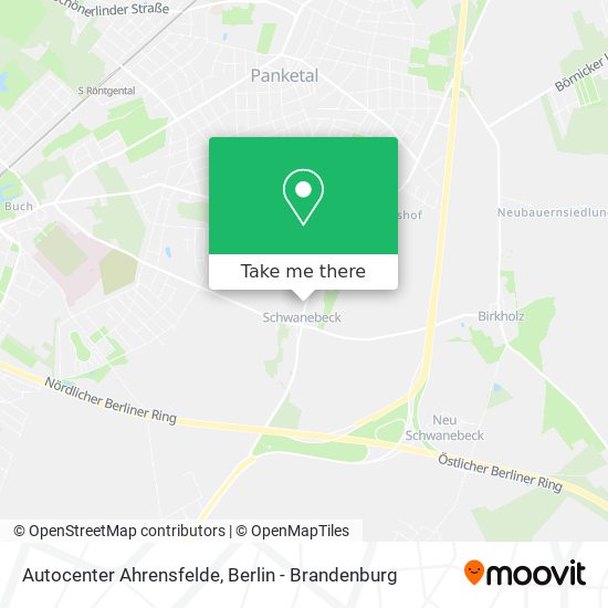 Autocenter Ahrensfelde map