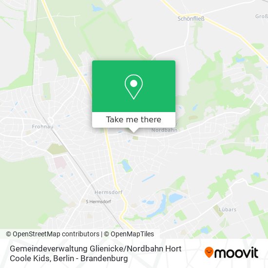 Gemeindeverwaltung Glienicke / Nordbahn Hort Coole Kids map