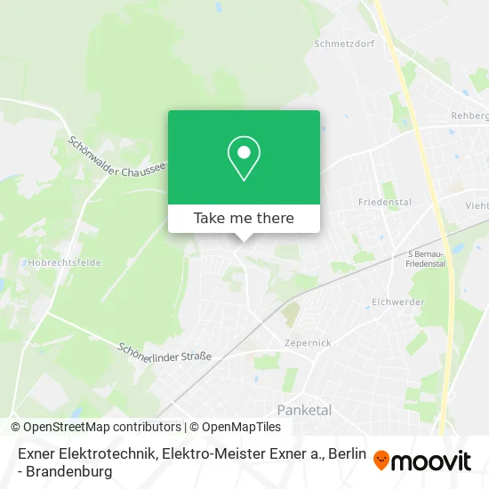 Карта Exner Elektrotechnik, Elektro-Meister Exner a.