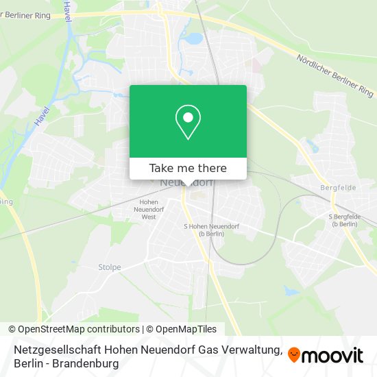 Карта Netzgesellschaft Hohen Neuendorf Gas Verwaltung