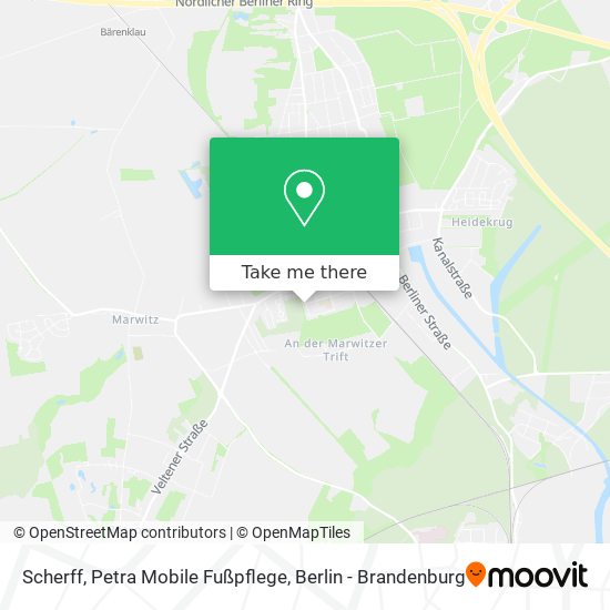 Карта Scherff, Petra Mobile Fußpflege