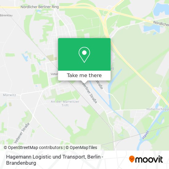 Hagemann Logistic und Transport map