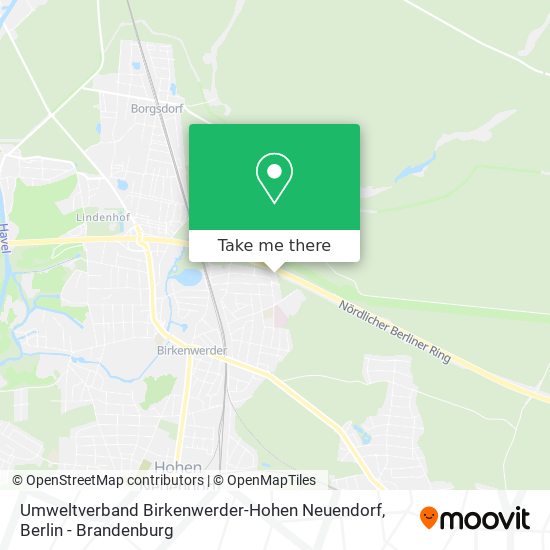 Umweltverband Birkenwerder-Hohen Neuendorf map