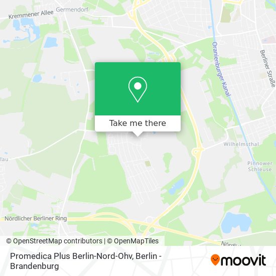 Карта Promedica Plus Berlin-Nord-Ohv