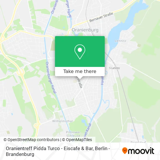 Карта Oranientreff Pidda Turco - Eiscafe & Bar