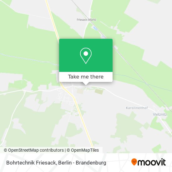 Bohrtechnik Friesack map